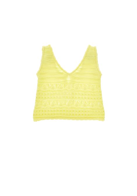 Top in filo ricamato ERMANNO SCERVINO JUNIOR | Z9G305 70850014